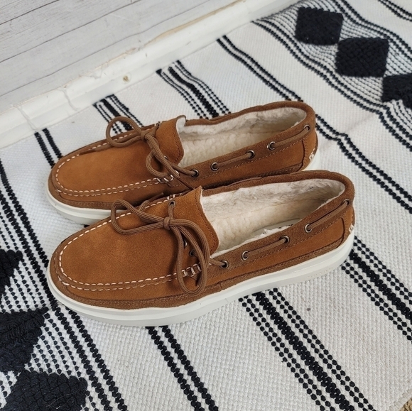 Cole Haan Grandpro Rally Slipon Moccasin Loafer in Tan, sz 7 - Picture 1 of 15